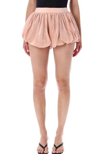 The Frankie Shop Bubble Hem Mini Shorts