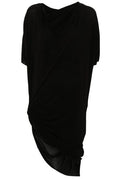 Rick Owens Edfu Draped Crewneck Dress