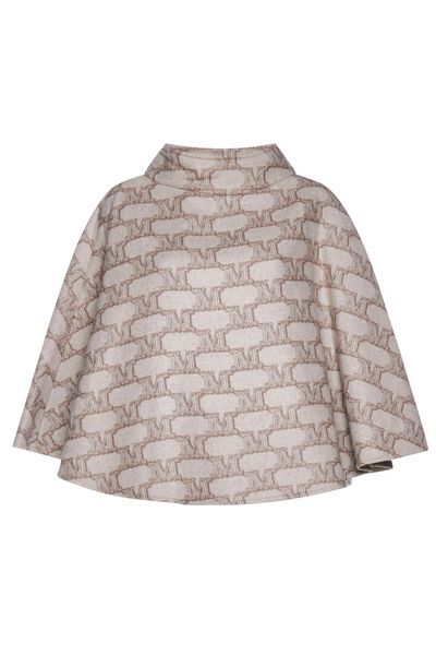 Max Mara Dorina All-Over Logo Printed Cape