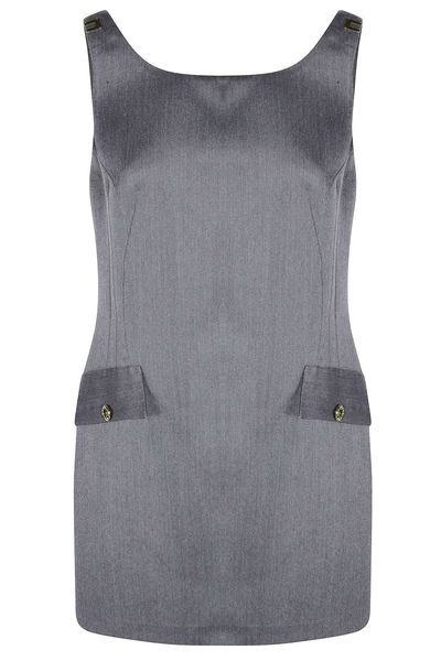 Elisabetta Franchi Logo Detailed Sleeveless Mini Dress