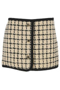 Miu Miu Check Patterned Mini Skirt