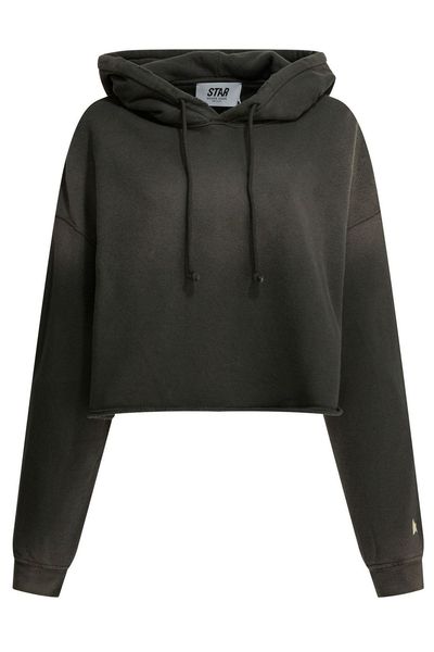 Golden Goose Deluxe Brand Oversized Cropped Hoodie