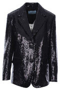 Prada Sequin-Embellished Tailored Blazer