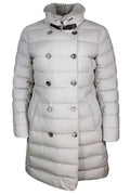 Moorer Longan High-Neck Double-Breasted Padded Coat