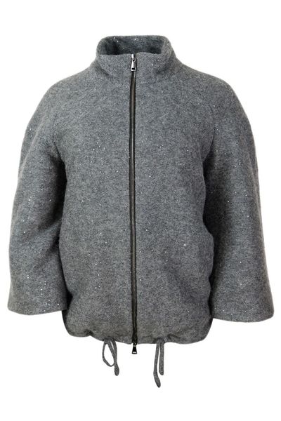 Fabiana Filippi Long Sleeve Zip-Up Jacket