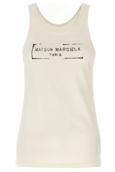 Maison Margiela Logo Printed Tank Top