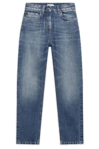 Versace High Waist Straight-Leg Jeans