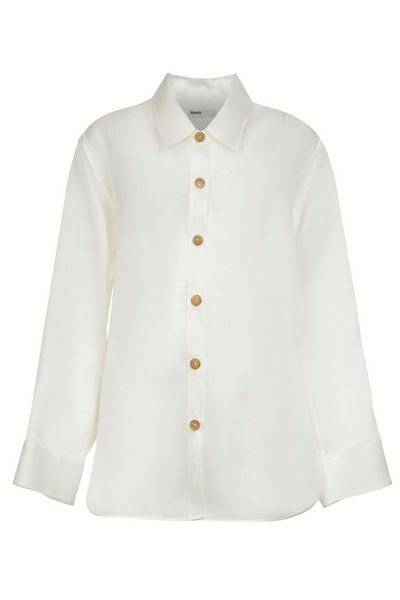 Khaite Satin Buttoned Shirt