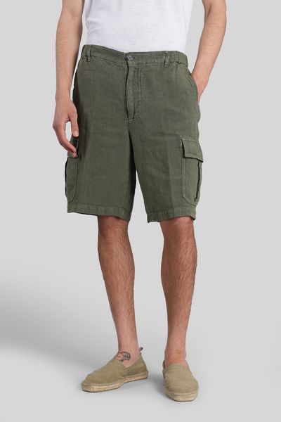 120% Lino Knee-Length Cargo Shorts