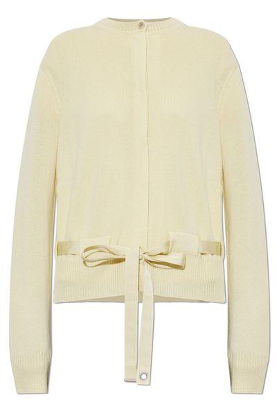 Ferragamo Belted Crewneck Knitted Cardigan