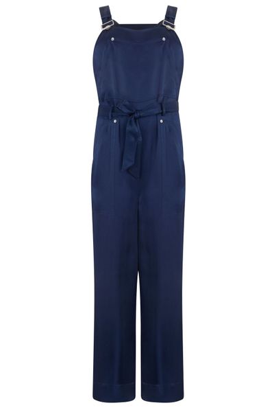Alberta Ferretti Belted Dungaree Jumpsuit
