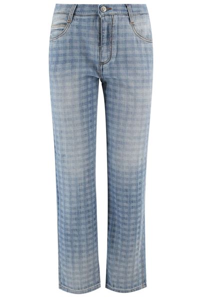 Ermanno Scervino Checked Straight-Leg Jeans