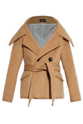 Dsquared2 Double-Breasted Belted Coat