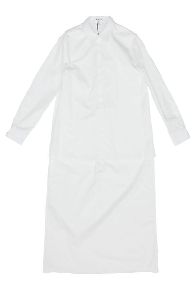 Alaïa Long-Sleeved Asymmetric-Hem Shirt