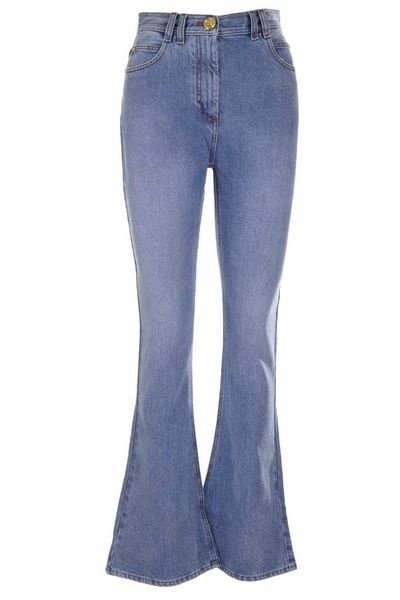 Balmain High Waisted Flared Jeans