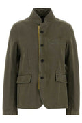 Fendi High-Neck Button-Up Jacket