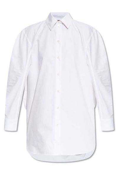 Jacquemus The Ovalo Long Sleeved Shirt Dress