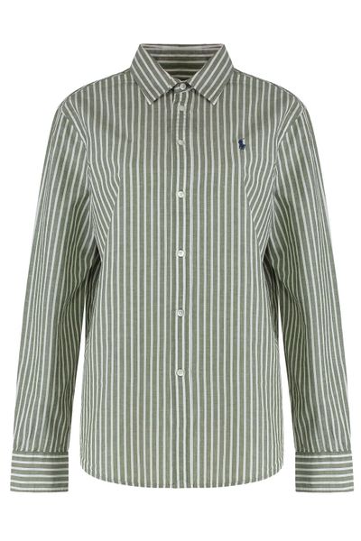 Polo Ralph Lauren Logo Embroidered Striped Shirt
