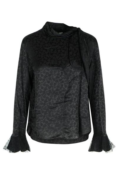 Isabel Marant Scarf Detail Long-Sleeve Top