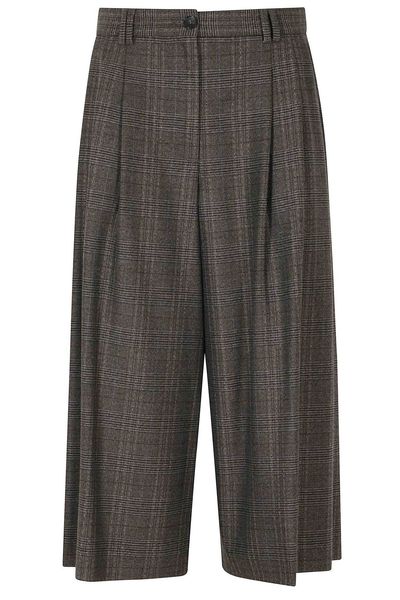 Seventy Pleated Checked Bermuda Shorts