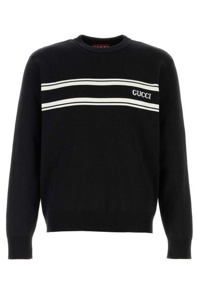 Gucci Logo Intarsia Knit Sweater