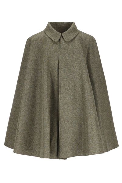 Il Tabarro Buttoned Collar Cape