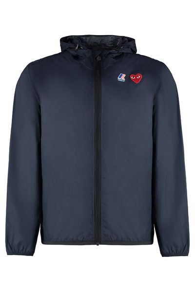 Comme des Garçons Play Logo Printed Hooded Jacket