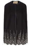 Valentino Embroidered Compact Drap Cape