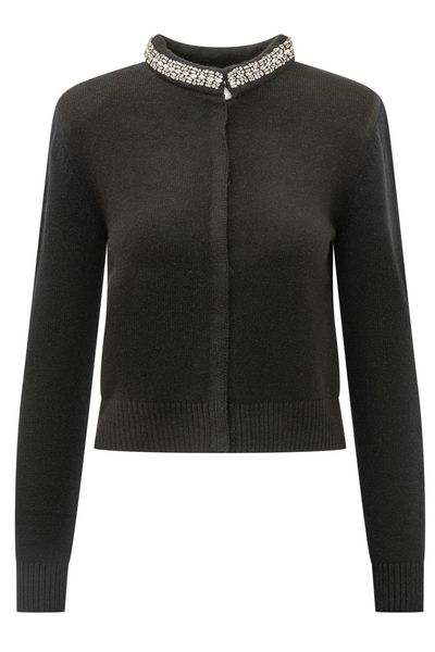 Pinko Collar Embellished Cardigan