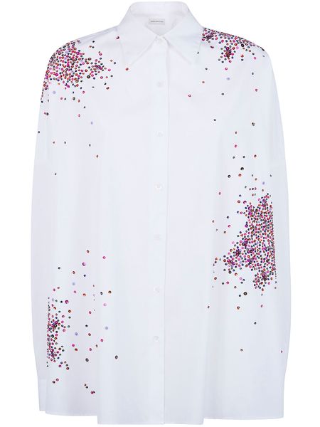 Dries Van Noten Long Sleeve Embellished Shirt