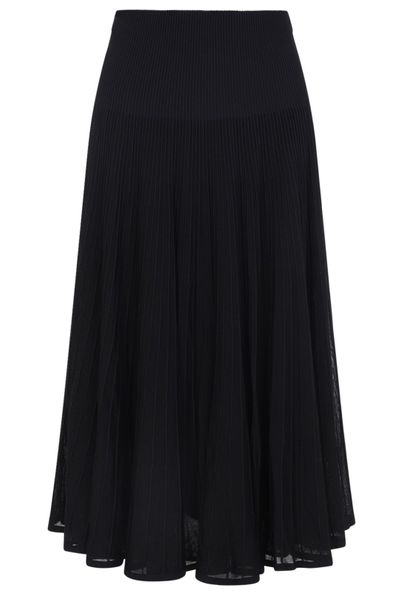 Ralph Lauren Celia Pleated Knitted Skirt