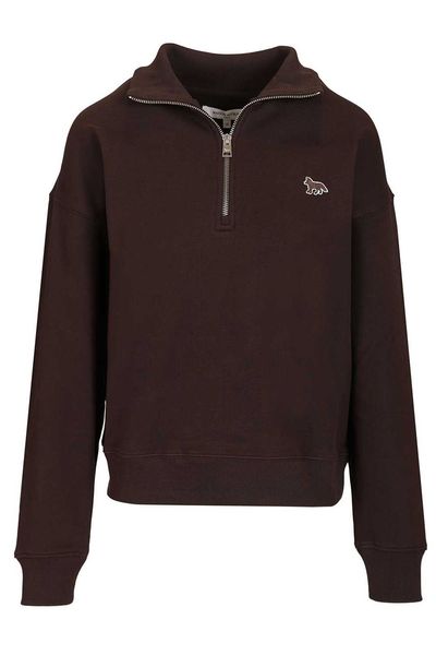 Maison Kitsuné Baby Fox Half Zip Sweatshirt