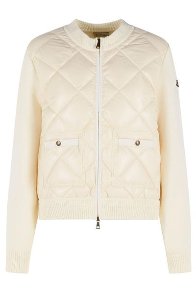 Moncler Logo Patch Padded Cardigan