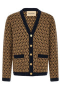 Valentino Toute La V Patterned V-Neck Cardigan