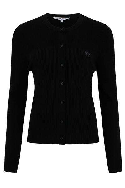 Maison Kitsuné Baby Fox Pleat Rib Cardigan