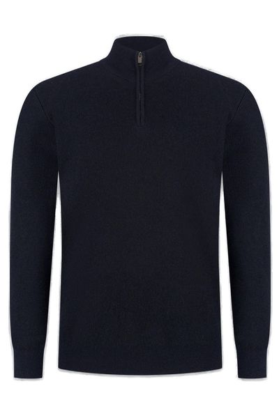 Brioni Half-Zip Mockneck Jumper