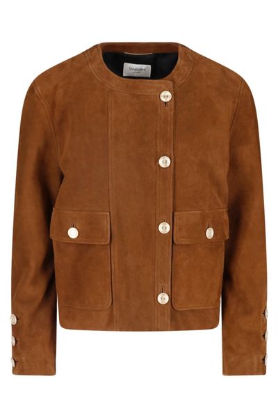 Saint Laurent Button-Up Short Jacket