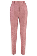 Dolce & Gabbana Tailored Quilted Floral Jacquard Pants