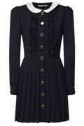 Alessandra Rich Ruffled Pleated Mini Dress