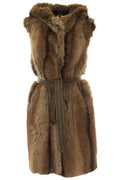 Pinko Faux-Fur Sleeveless Coat