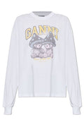 Ganni Graphic Long-Sleeve T-Shirt