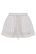 Off-White Striped Drawstring Shorts