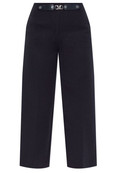 Max Mara Novella Logo Plaque Cropped Trousers