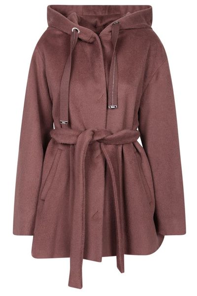Herno Hooded Belted Short Coat