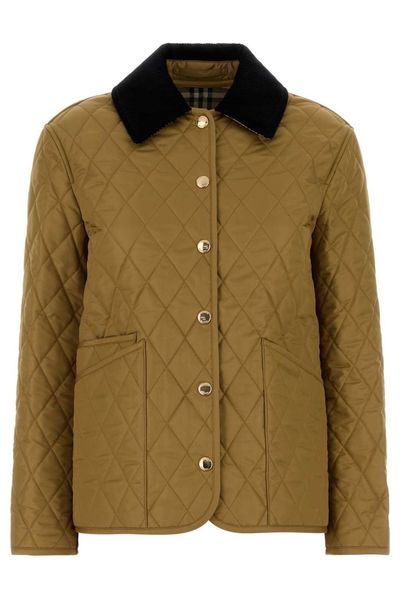 Burberry Quilted Long Sleeved Jacket