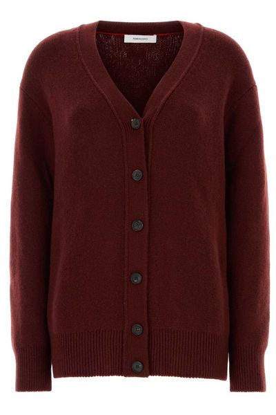 Ferragamo V-Neck Buttoned Knitted Cardigan
