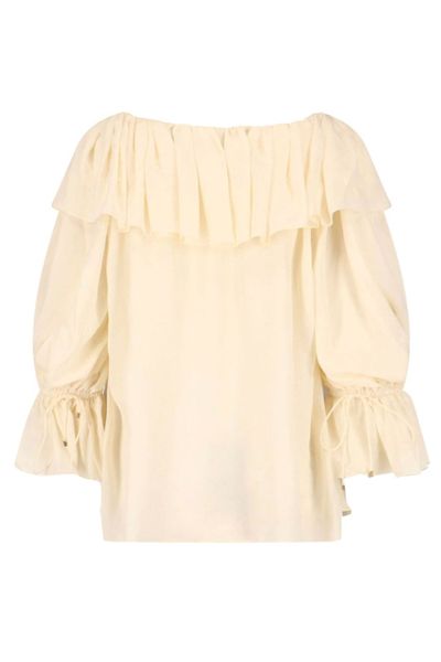 Chloé Ruffled Off-Shoulder Top