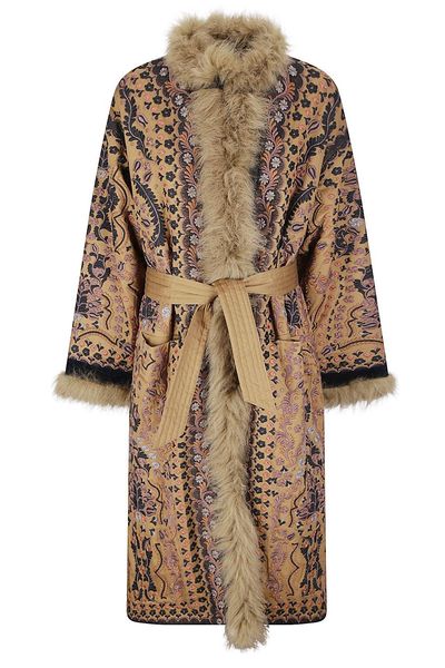 Antik Batik Ivan Belted Embroidered Coat