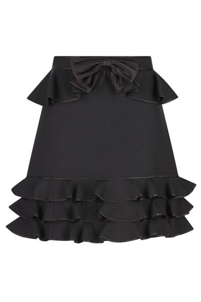 Valentino Bow Detailed Ruffled Skirt