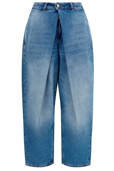 Balmain Denim Barrel-Leg Jeans